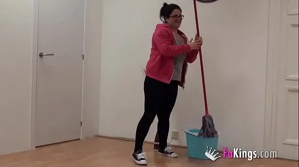 Best Cleaning lady was tidying up our studios, but Julius was waiting for her mega Clips