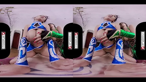 Melhores VR Cosplay X Threesome com Jade e Kitana VR pornô mega clipes