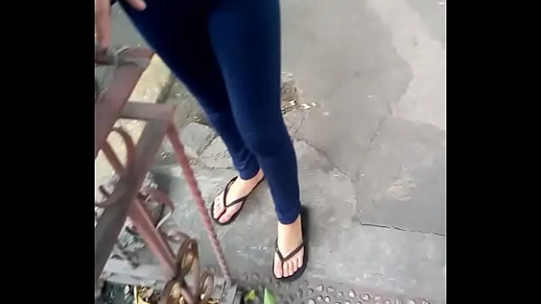 Beste Süße Füße in schwarzen Sandalen Mega-Clips