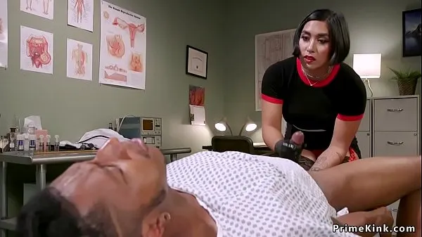 Beste Busty brunette Asian doctor fingering her black patients ass and massages his prostate megaclips