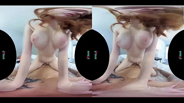 Лучшие Сексуальная рыжая с большими сиськами скачет на члене в виртуальной реальностимегаклипы