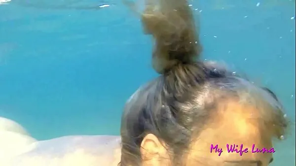 Best This Italian MILF wants cock at the beach in front of everyone and she sucks and gets fucked while underwater mega Clips