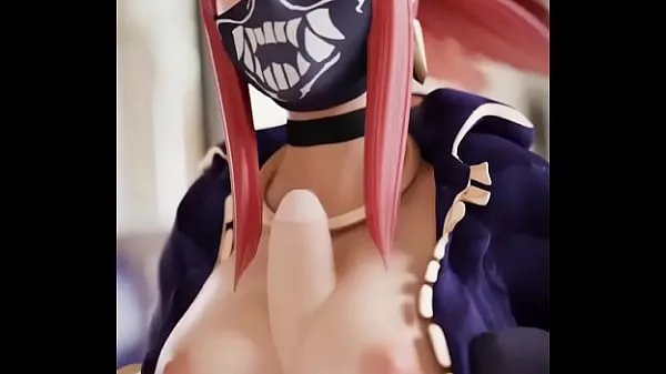 Best Akali masturbating with her tits league of legends mega Clips
