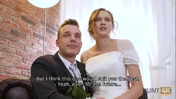 Best HUNT4K. Cute teen bride gets fucked for cash in front of her groom mega Clips