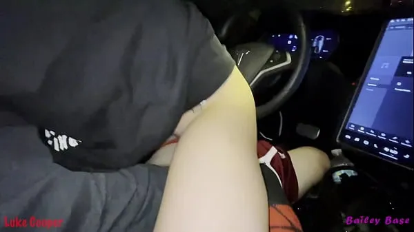 Best Sexy Teen Girl Rides Big Dick While Tesla Self Drives Crazy Hot mega Clips