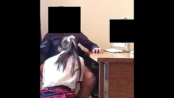 Best Teen SUCKS his Teacher’s Dick in the Office for a Better Grades! Real Amateur Sex mega Clips