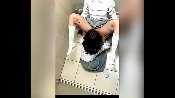 Best Two Lesbian Students Fucking in the School Bathroom! Pussy Licking Between School Friends! Real Amateur Sex! Cute Hot Latinas mega Clips