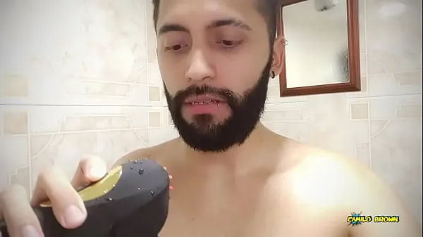 Melhores Bestvibe me mandou este masturbador maravilhoso para experimentar, me deixou com muito tesão e me deu um leite super rico sem mãos - Camilo Brown mega clipes