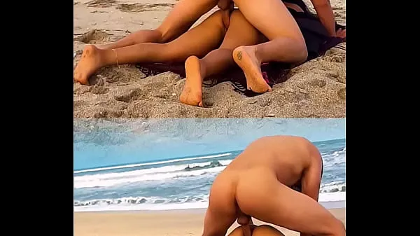 Best UNKNOWN male fucks me after showing him my ass on public beach mega Clips