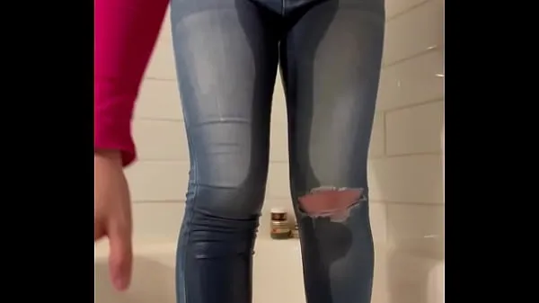 Best Girl Dared to Hold Bladder Has Accident in her Tight Jeans mega Clips