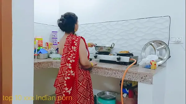 Melhores Desi meia-irmã Sexo quente em saree vermelho Na cozinha mega clipes