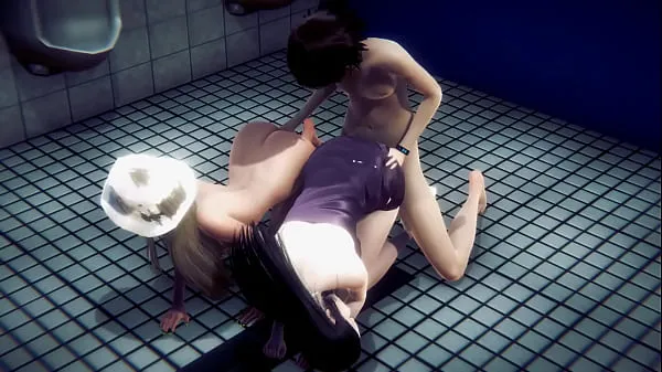 Best Hentai Uncensored - Blonde woman in public toilet mega Clips