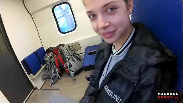 Best Blowjob on the Train from a Shy chan mega Clips