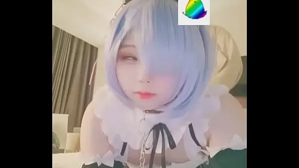 En İyi Asian TS babe using rem cosplay Mega Klipler