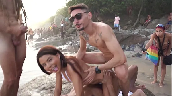 En İyi Daped-In-Public : Bianca DANTAS fucks in front of a lot of people at an overflooded beach (DAP, anal, public sex, monster cocks, voyeur, perfect ass, ATM, 3on1) OB299 Mega Klipler